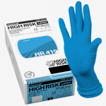 Перчатки смотровые Manual  High Risk HR419, 25 пар, размер: S,M,L,XL цвет: синий - СПЕЦ Юго-Запад.Тюмень